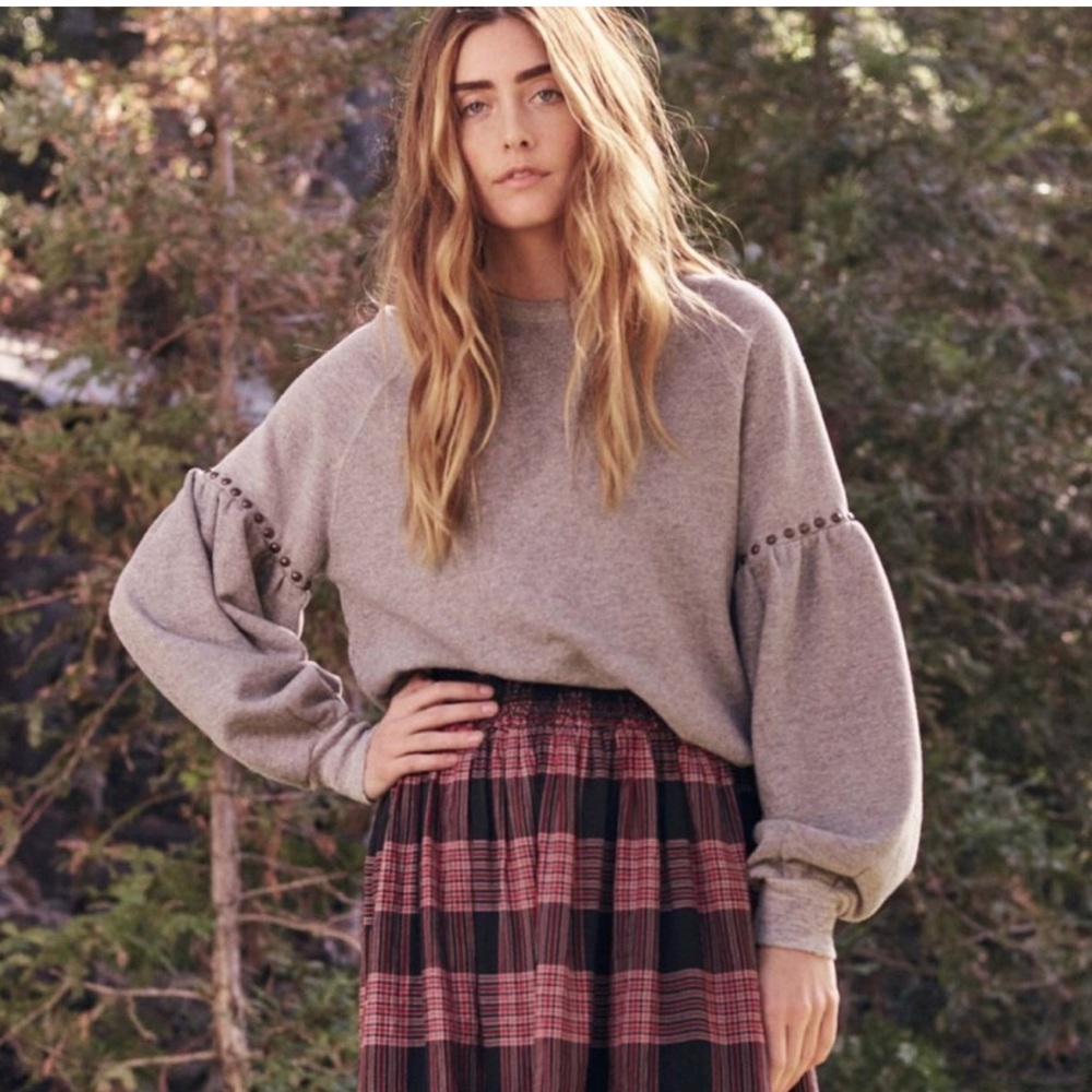 THE GREAT. The Bishop Sleeve sweatshirt